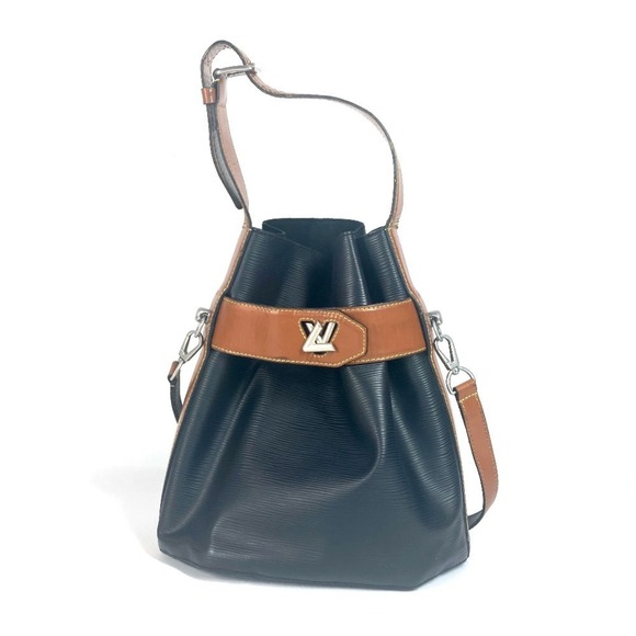 LOUIS VUITTON M52804 Epi Two-Tone Twist Bucket Shoulder Bag in Leather, Black - Picture 1 of 10